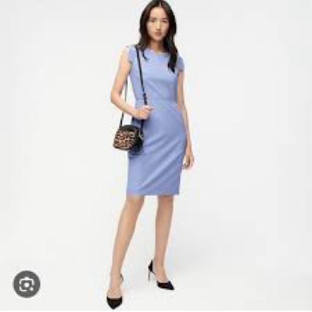 J. Crew Resume Dress in Light Purple (4)